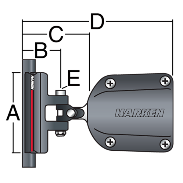 Tala Ponteira Slider Battcar Harken 3803 40mm - Imagem 2