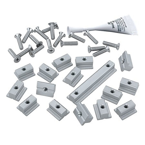 Kit Slug Montagem Trilho Harken 3806 Mastro Wide Flat 22mm