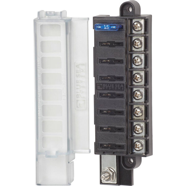 Caixa Porta Fusível Coberta 8 Circuitos Blue Sea 5046