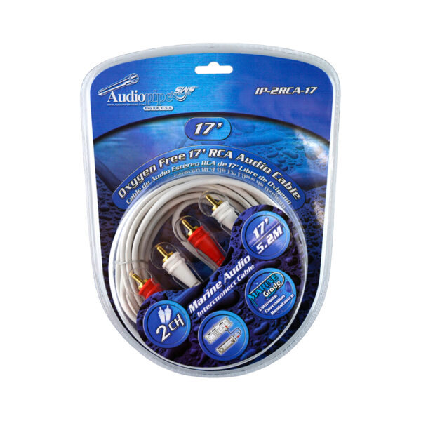 Cabo RCA Marítimo 2 Vias 5m AudioPipe IP-2RCA-17