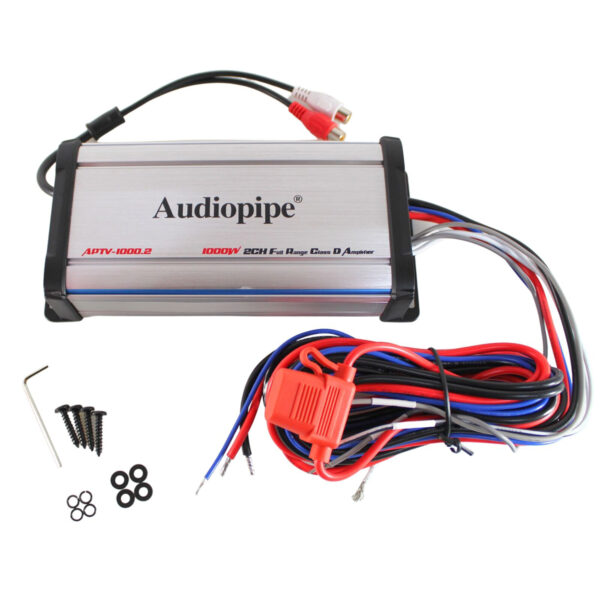 Amplificador Marítimo 2 CH Classe D Audiopipe APTV-1000.2 - Image 2