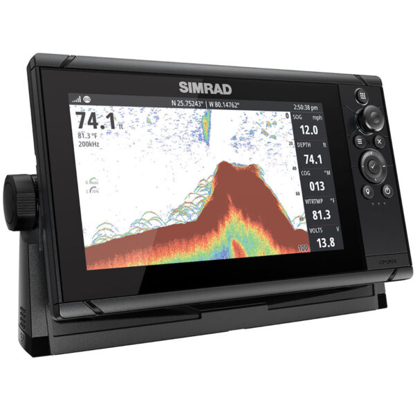 GPS Sonar Simrad Cruise 9 c/ Capa Moldura Transdutor e Carta - Imagem 4