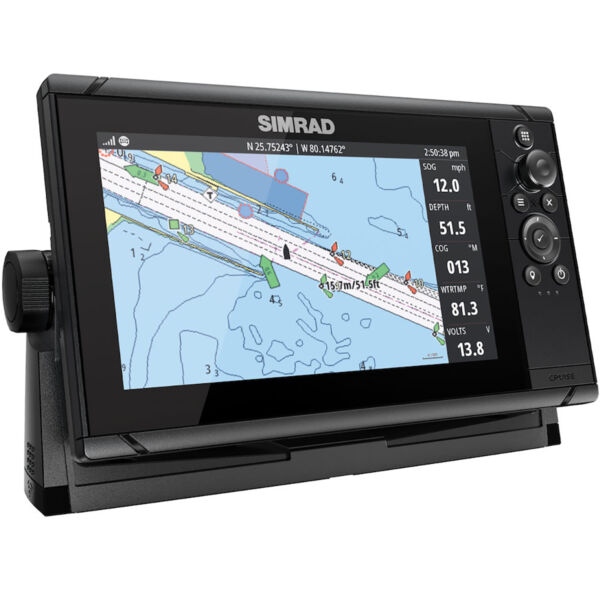 GPS Sonar Simrad Cruise 9 c/ Capa Moldura Transdutor e Carta - Imagem 5