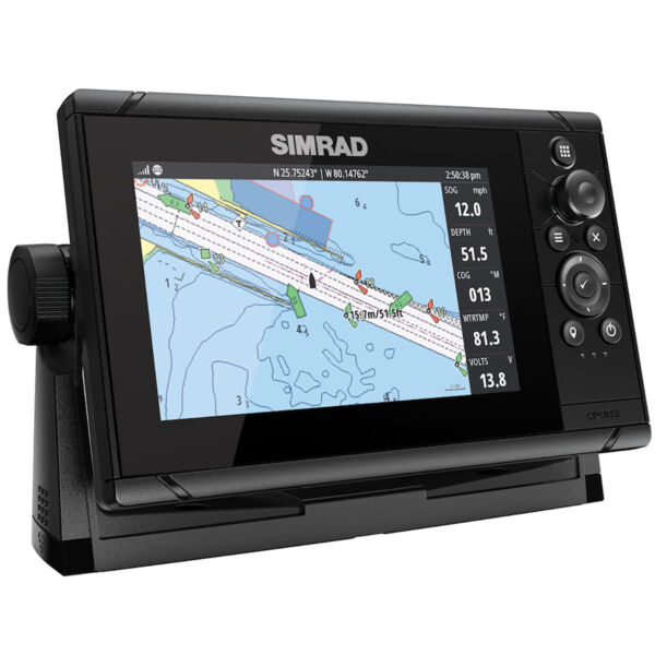 GPS Sonar Simrad Cruise 7 c/ Capa Moldura Transdutor e Carta - Image 5