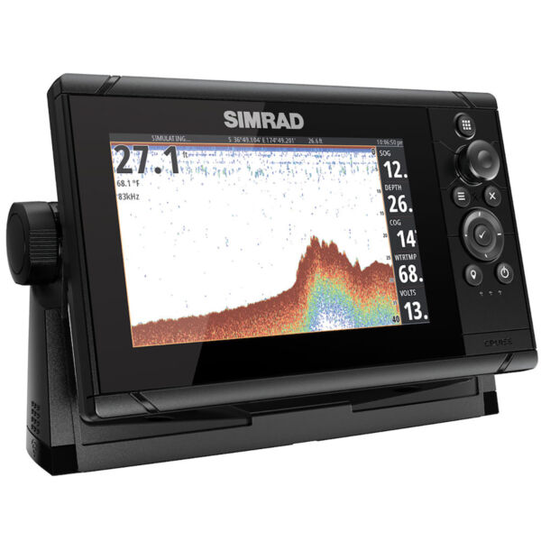 GPS Sonar Simrad Cruise 7 c/ Capa Moldura Transdutor e Carta - Image 4