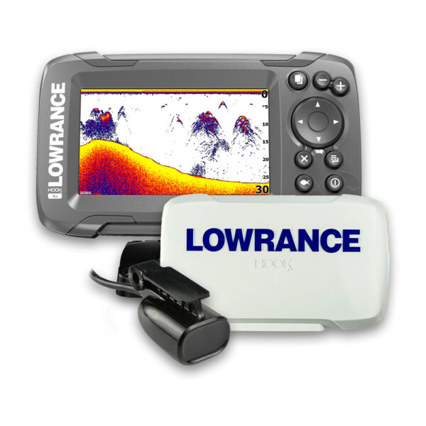 Sonar Lowrance Hook2-4X c/ Transdutor e Capa Protetora