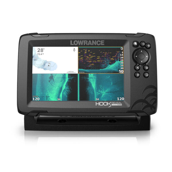 GPS Sonar Lowrance Hook Reveal 7x TS c/ Transdutor e Capa - Image 2