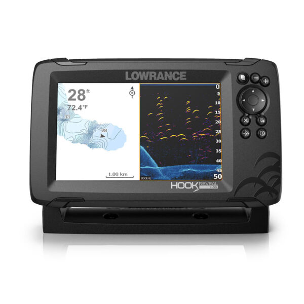GPS Sonar Lowrance Hook Reveal 7x SS c/ Transdutor e Capa - Image 3