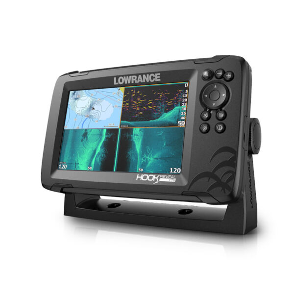 GPS Sonar Lowrance Hook Reveal 7 TS c/ Capa e Carta Náutica - Image 5