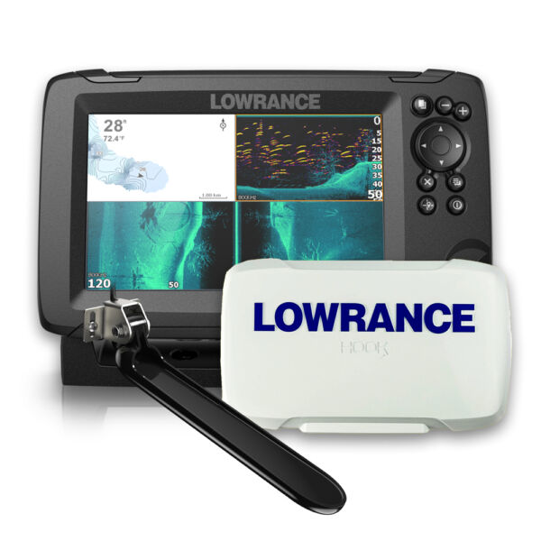GPS Sonar Lowrance Hook Reveal 7x TS c/ Transdutor e Capa