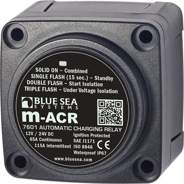 Relé de Carregamento Automático Blue Sea 7601 12/24V 65A