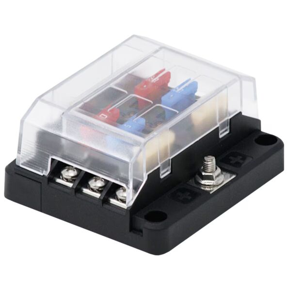 Porta Fusível Lâmina 6 Vias com LED Indicador e Tampa EGIS 8028B
