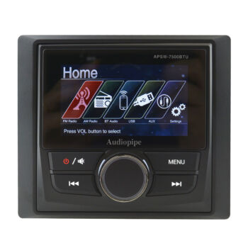 Media Player Marítimo c/ Display 3" AudioPipe APSW-7500BTU