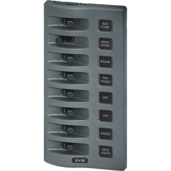 Painel Elétrico 8 Posições Blue Sea WeatherDeck 4309