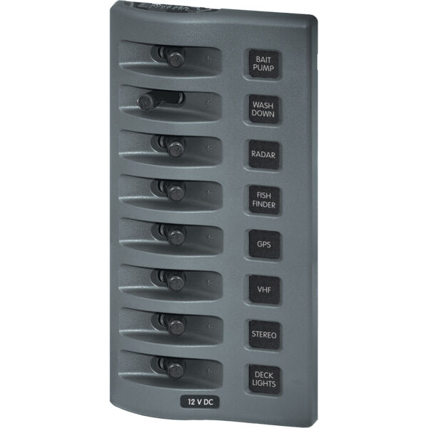 Painel Elétrico 8 Posições Blue Sea WeatherDeck 4309